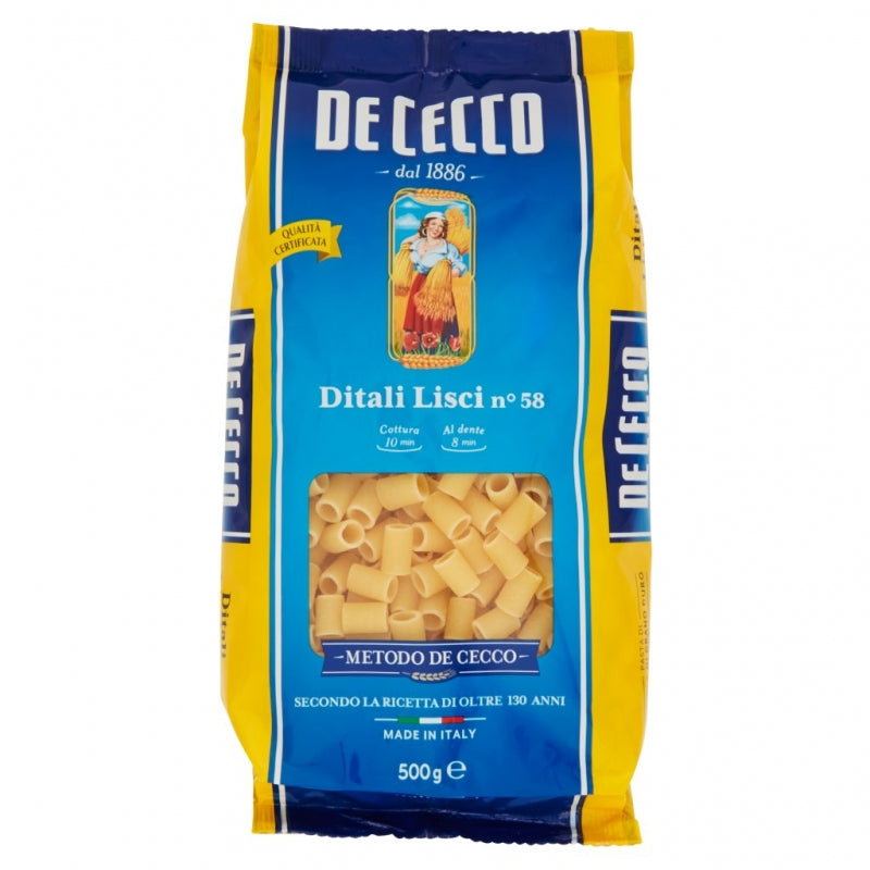 De Cecco  Ditali Lisci N  58 Gr 500