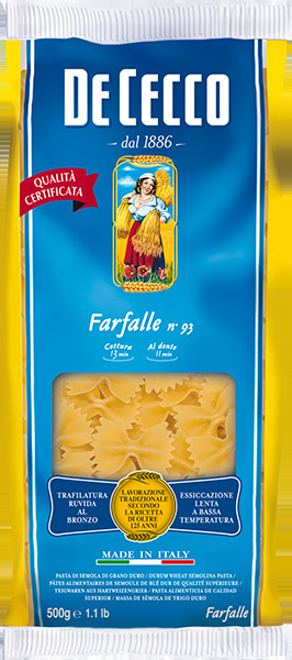 De Cecco  Farfalle N  93 Gr 500