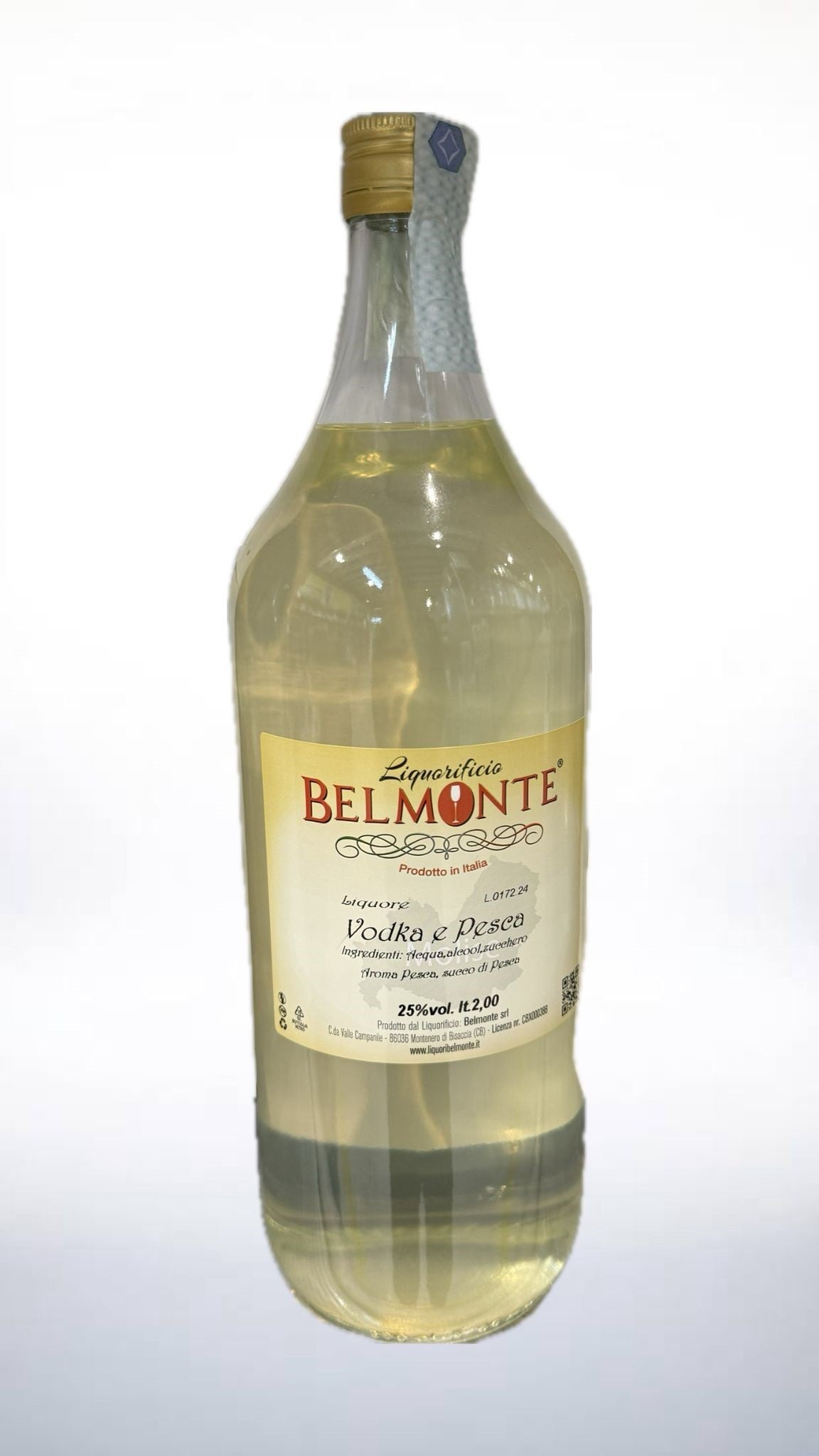 Belmonte Vodka   Pesca 25  Vol  Lt 2