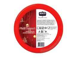 Sofys Piatti Frutta Rosso Pz 25