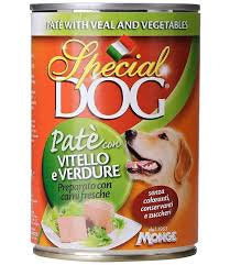 Monge Special Dog Pate Vit Verd Gr 400