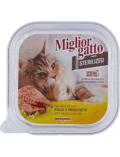 Migliorgatto Pollo Prosc Gr 100