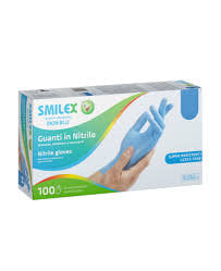 Smilex Guanti Nitrile Blu S Pz 100