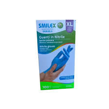 Smilex Guanti Nitrile Blu Xl Pz 100