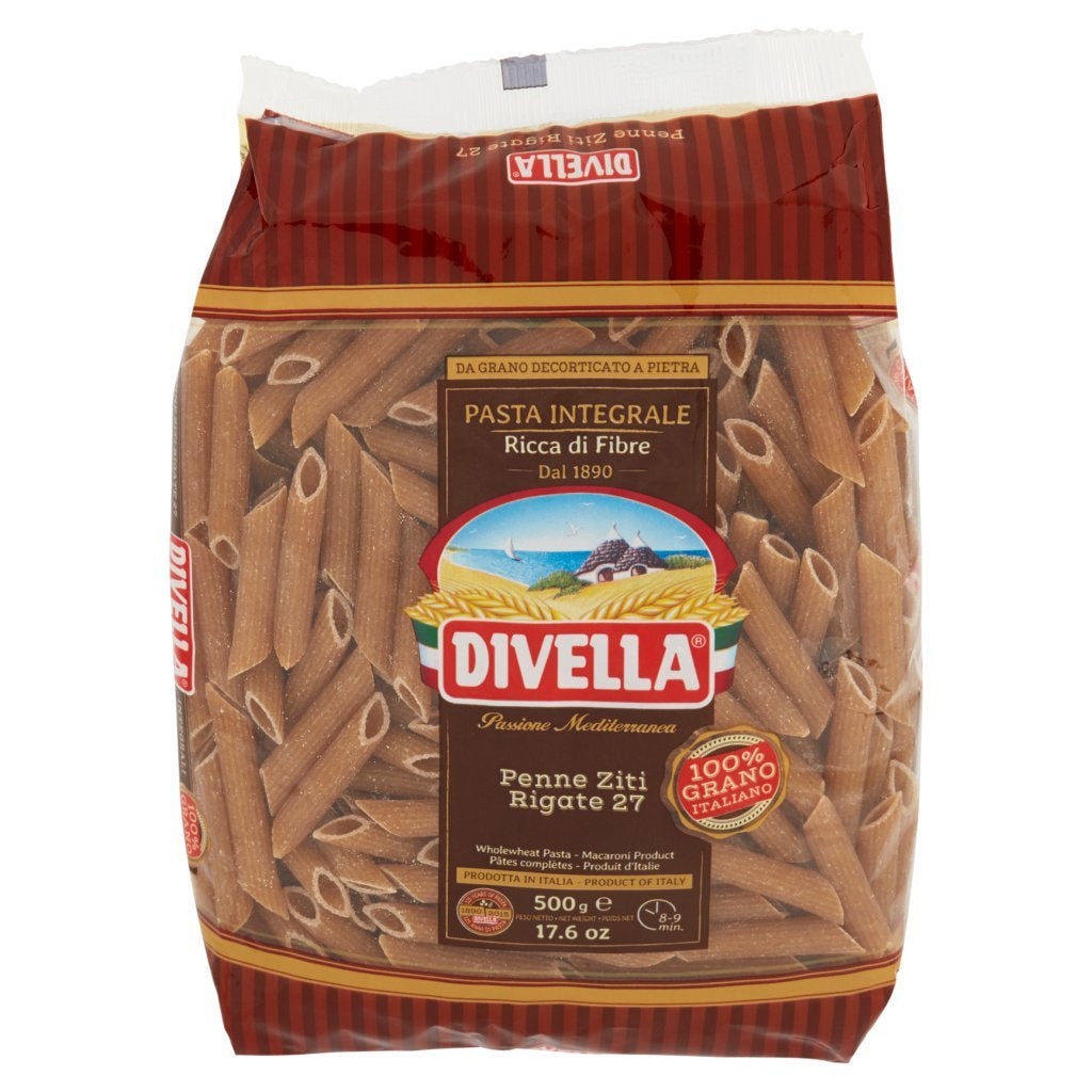Divella Penne Ziti Rigate Integrali N  2