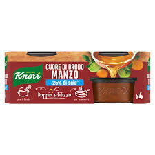 Knorr Cuore Brodo Manzo Basso Sale Gr 28