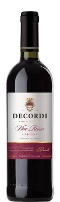 Decordi Vino Rosso Secco Cl 75