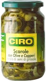 Ciro Scarole Con Olive E Capperi Gr 580