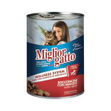 Migliorgatto Bocconcini Manzo Gr 405