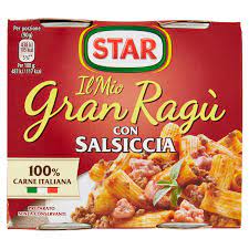 Star Ragu Salsiccia Gr 180x2 Latta
