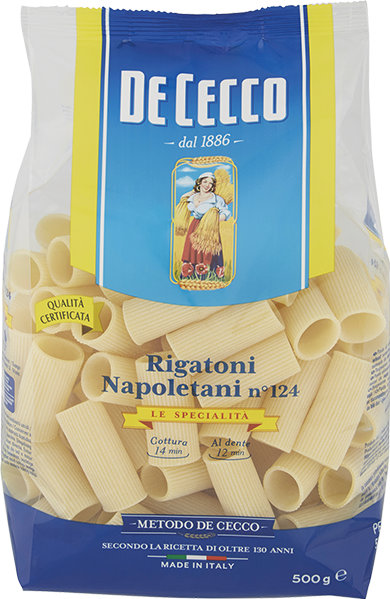De Cecco Rigatoni Napoletani N 124 Gr 50