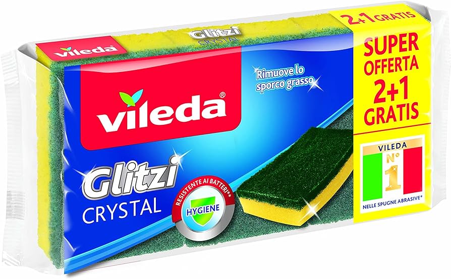 Vileda Spugna Retina Glitzi Crystal Pz 3