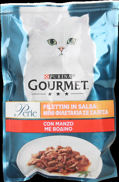 Gourmet Perle 85 Gr Salmone Filettini