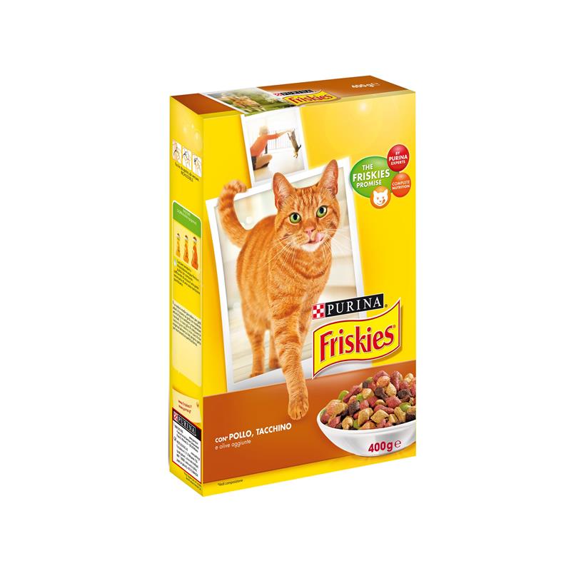Friskies Gatto Pollo Tacchino Olive Gr 4
