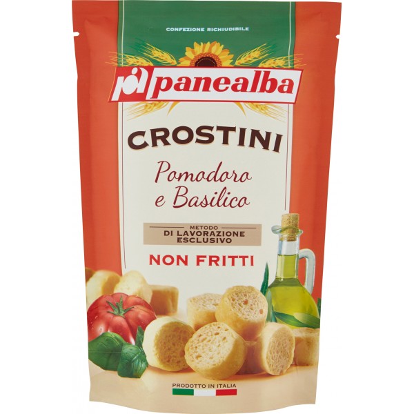 Panealba Crostini  Pomodori Basilico  Gr
