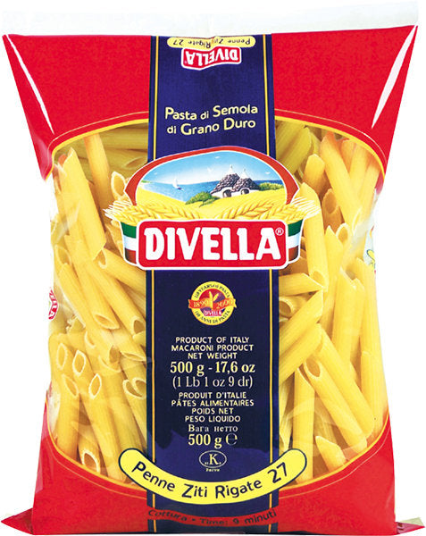 Divella Penne Ziti Rigate N. 27 Gr. 500