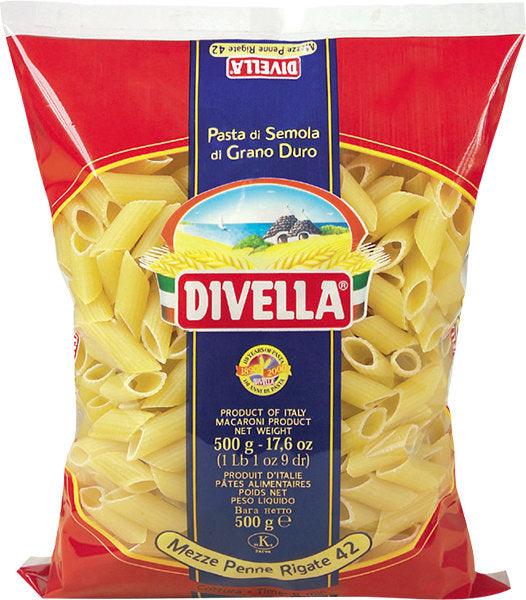 Divella Mezze Penne Rigate N  42 Gr 500