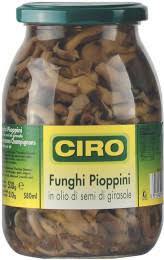 Ciro Funghi Pioppini In Olio Gr 580