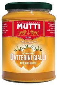 Mutti Vetro Datterini Gialli Succo Gr 35