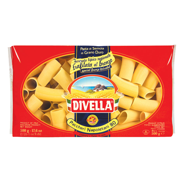 Divella Paccheri Napoletani N. 80 Gr.500