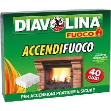 Diavolina Accendifuoco Cubi 40