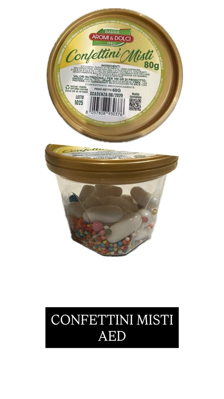 Aed Vaschetta Confettini Misti Gr. 80