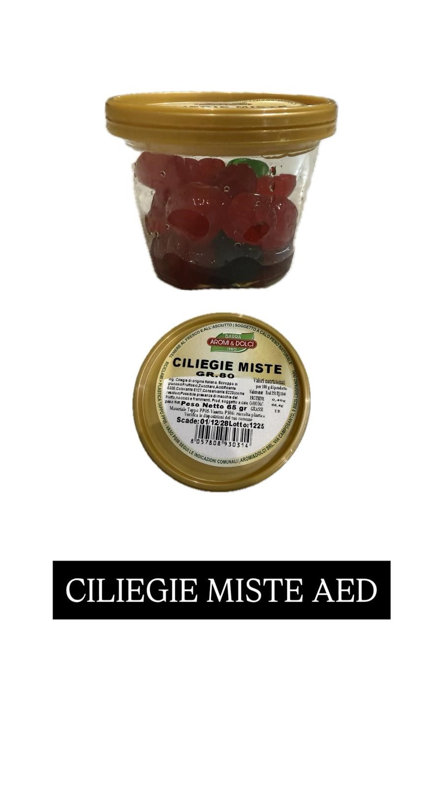 Aed Vaschetta Ciliegie Miste Gr. 80