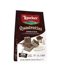 Loacker Quadratini Cocoa & Milk Gr.125