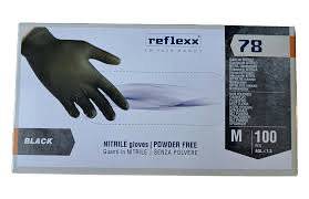 Guanti Nitrile Medi Neri Pz 100