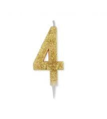 Candelina Glitter N  4 Cm 13
