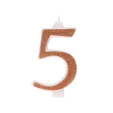 Candelina Glitter N  5 Cm 13