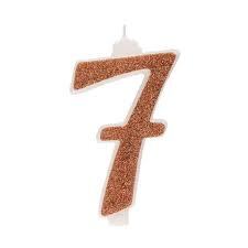 Candelina Glitter N  7 Cm 13