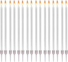 Candeline Metalliche Bronzo 13 Cm 16 Pz