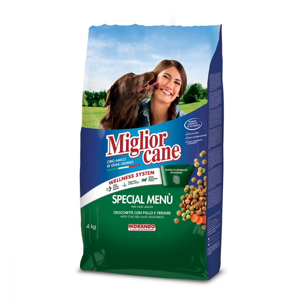 Migliorcane Crocc Pollo Verd Kg 4