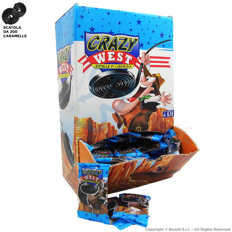 Perfetti Crazy West Rotelle Liquirizia X