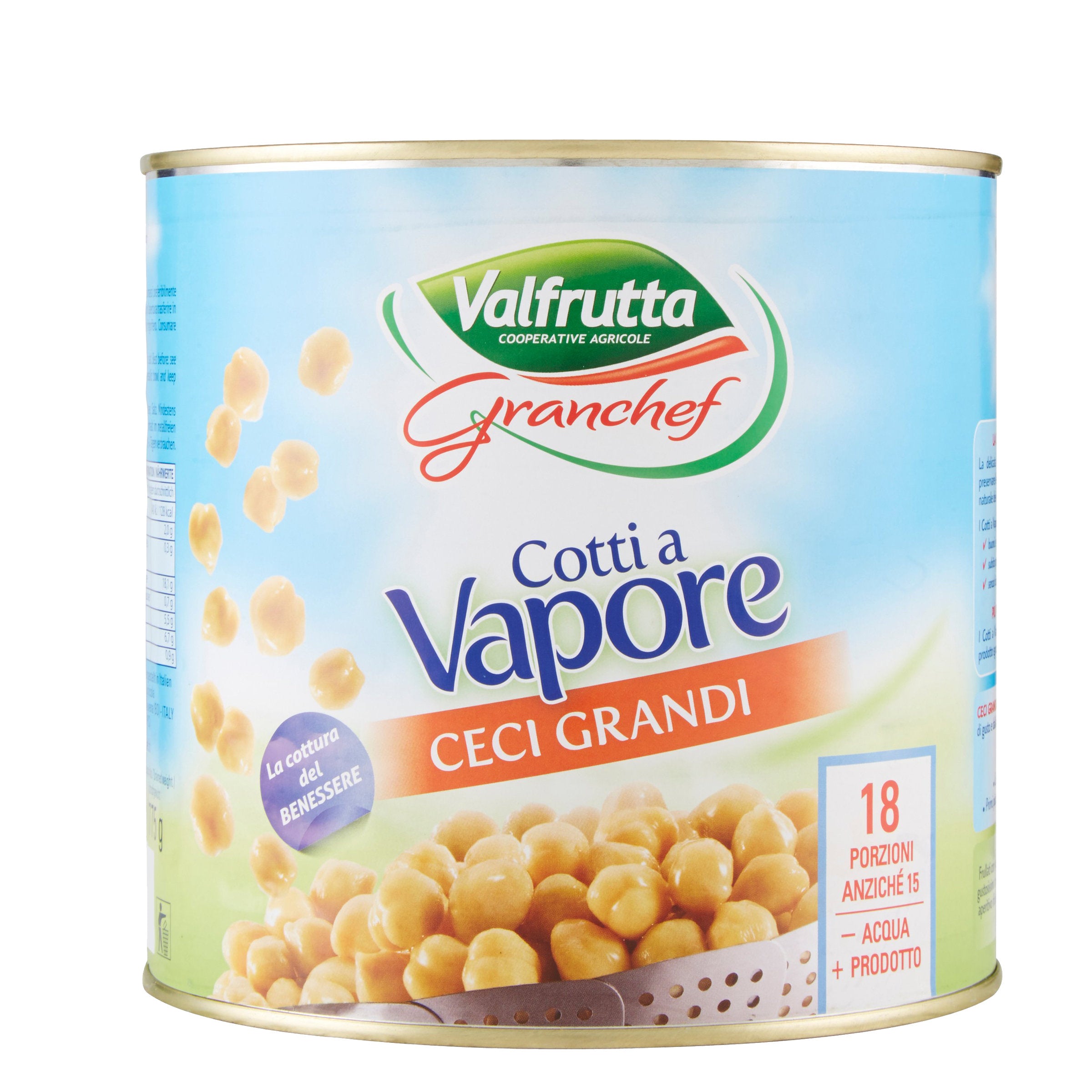 Valfrutta Ceci Grandi 3 Kg Lattina