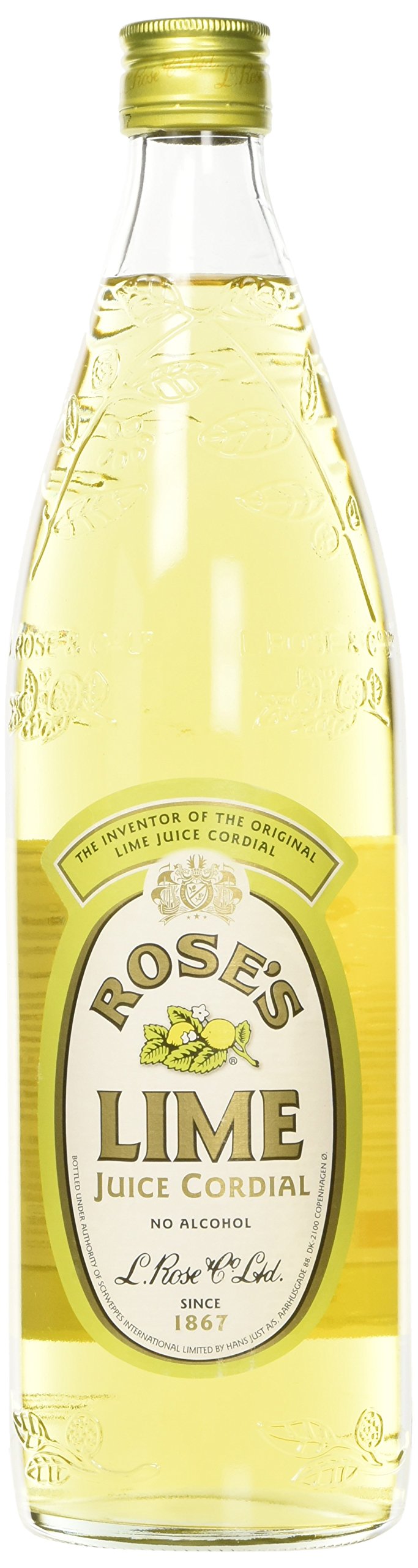Rose S Lime Cordial Mixer  No Alcol  Lt