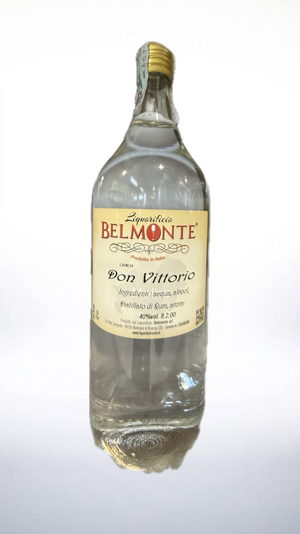 Belmonte Rum Bianco Don Vittorio Cl 200