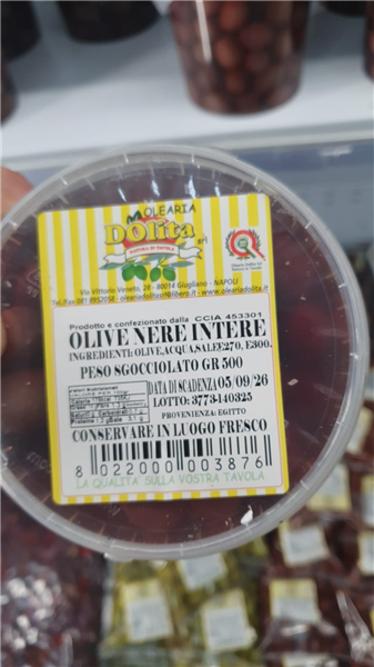 Dolita Secch Olive Nere Gr 500