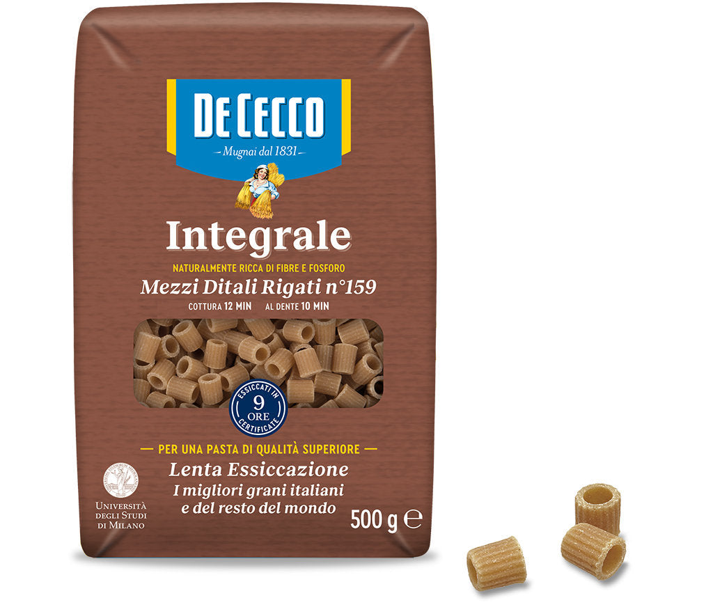 De Cecco Mezzi Ditali Rigati Integrali G