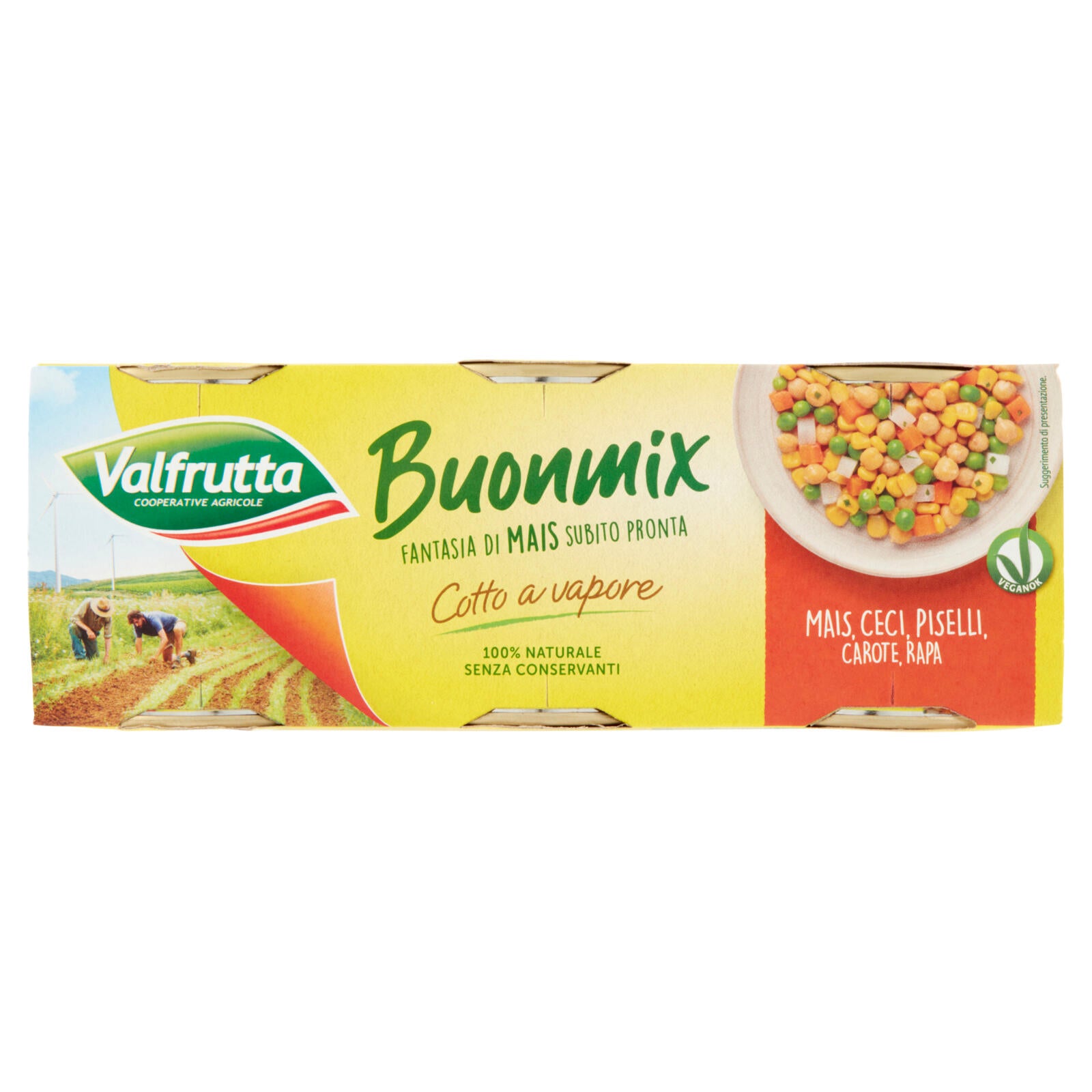 Valfrutta Buonmix Mais   Ceci Gr 140x3