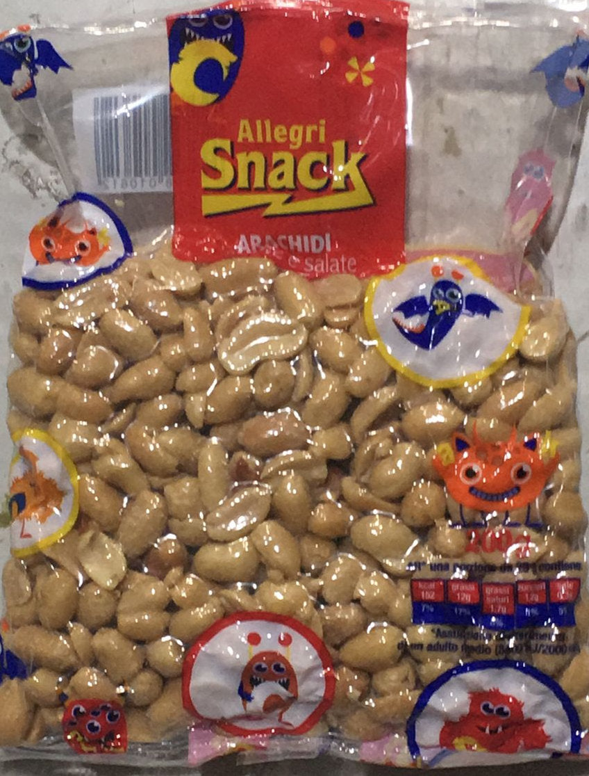 Allegri Snack Arachidi Salate Gr 200