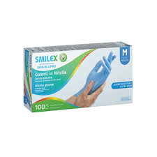 Smilex Guanti Nitrile Blu L Pz 100