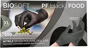Guanti Nitrile Nero Pz.100 Tg.xl
