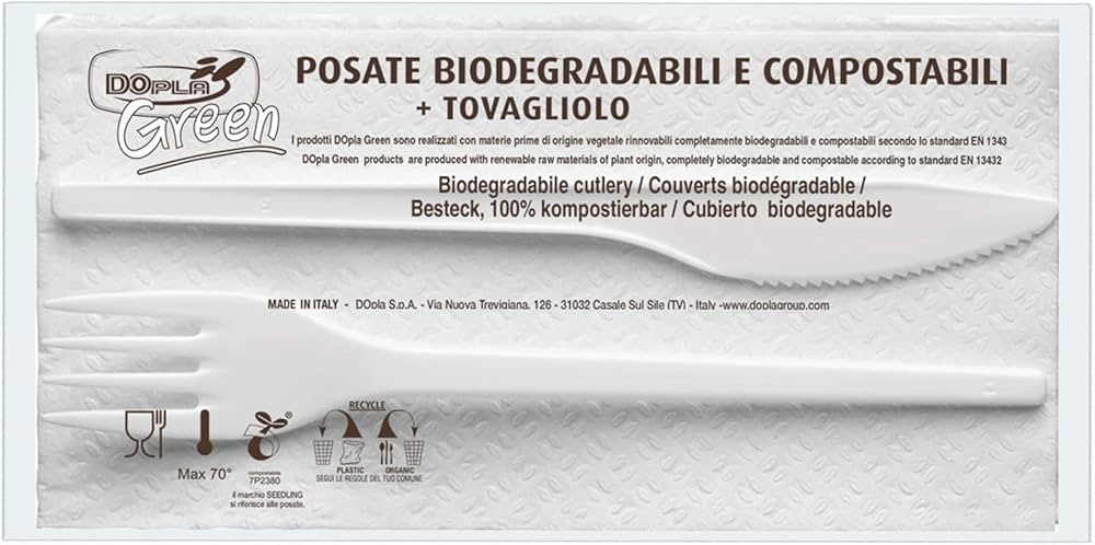 Dopla Bis X100 Posate Tov Biocompostabil