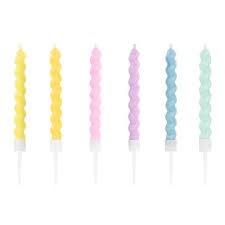 Candeline Decorative Da Pz 8 Var Colori