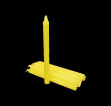 Candeline Decorative Da Pz 8 Gialle