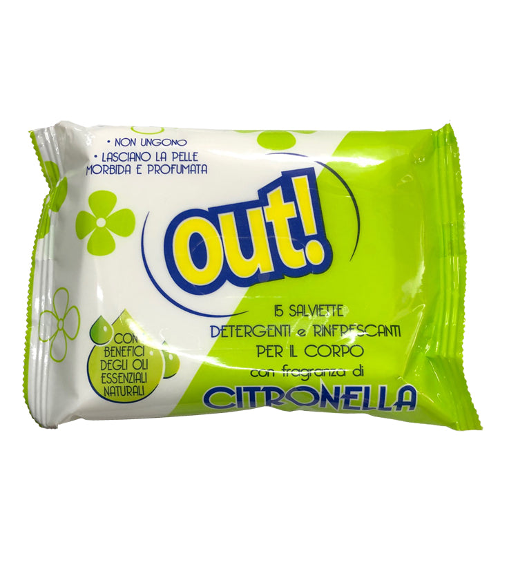 Out Salviettine 15 Pz Pocket Citronella