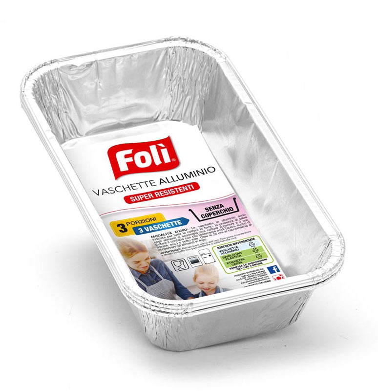 Foli Cont Alluminio 3 Porz S C X50 Pezzi