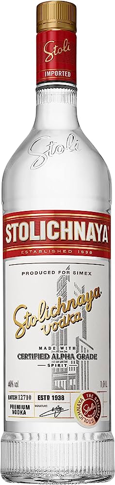 Stolichnaya Vodka Red Prem  1 Lt 40